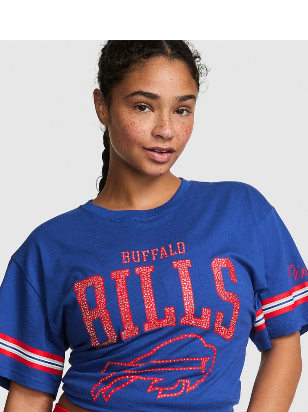 NWT Buffalo Bills VS Stylish & Comfy Bling Campus Cotton Tee! 🏈🎉